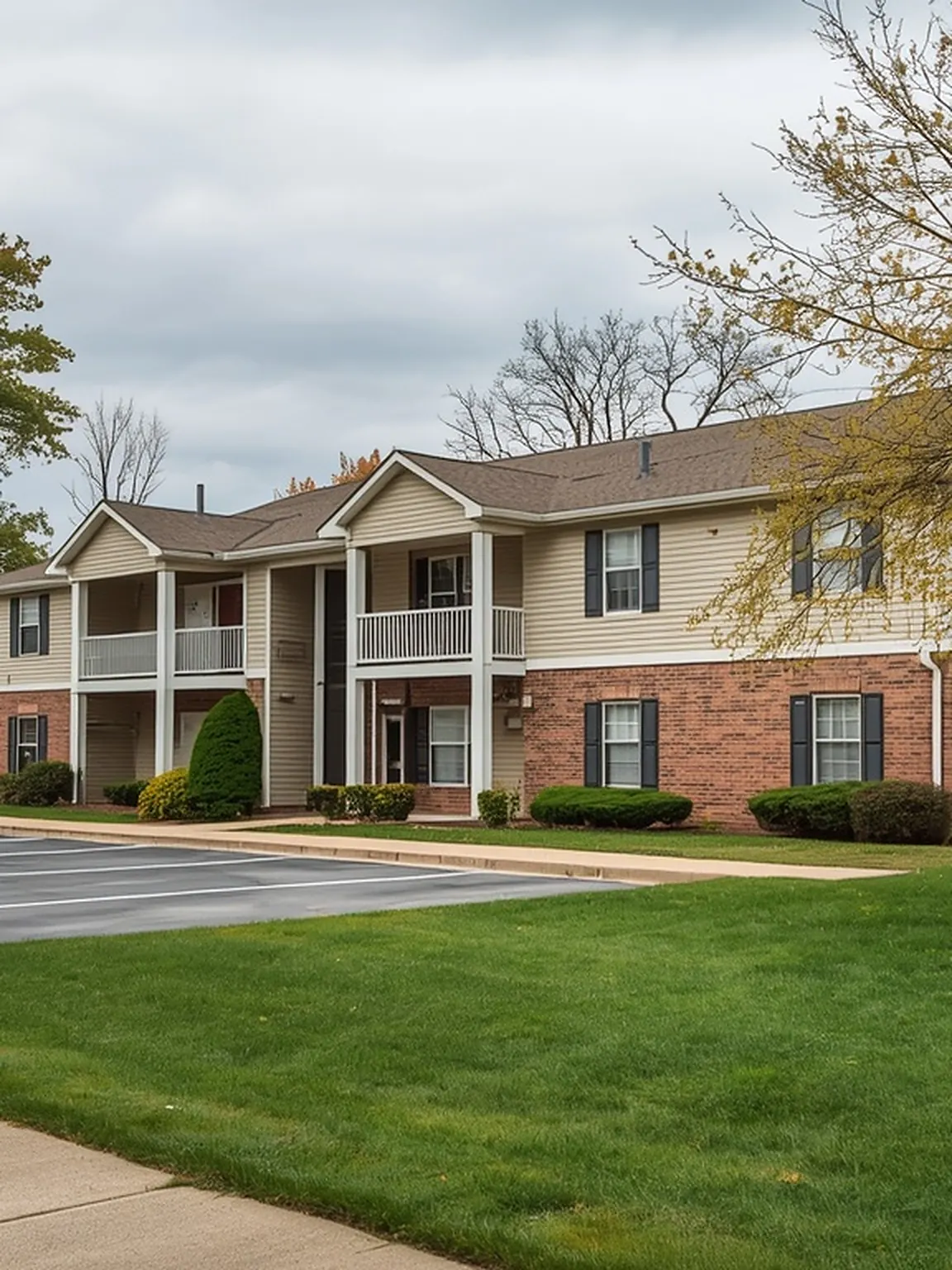 A residential street in St. Peters, Missouri