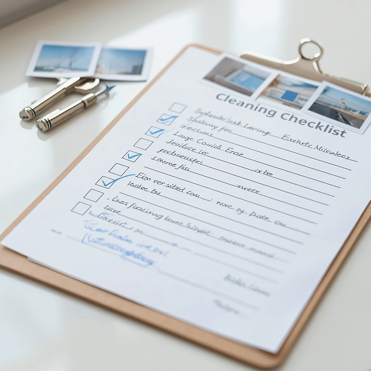 A signed handover checklist