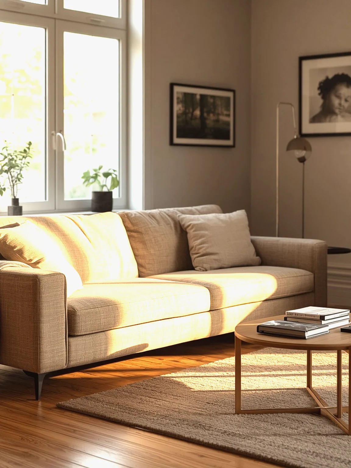 Tidy family living room